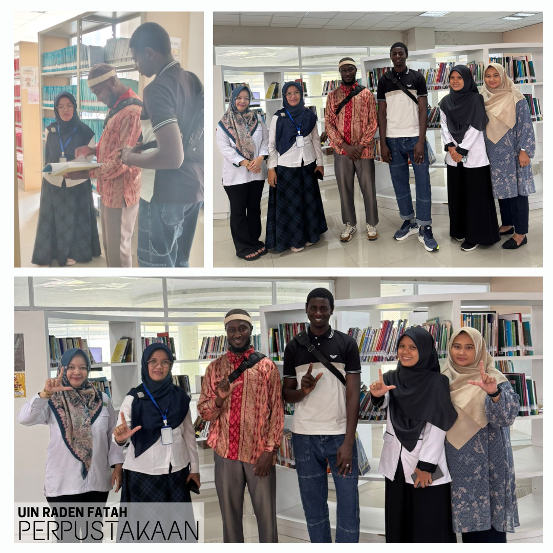 Mahasiswa Baru Asal Sudan Kunjungi Perpustakaan UIN Raden Fatah Palembang